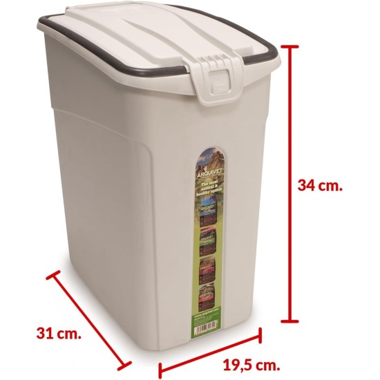Dog or Cat Food Container, Up to 14 Litres, 5 kg, Food Storage Container for Pet Food, Includes Dispensing Scoop, Food Storage Box (2472), Do Not Use Dog or Cat Food Container, Up to 14 Litres, 5 kg, Food Storage Container for Pet Food, Includes Dispensing Scoop, Food Storage Box (2472), Do Not Use
