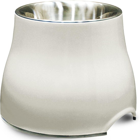 Dogit 2-in-1 Elevated Dish/ Bowl, 900 ml Capacity, White/ Cream Dogit 2-in-1 Elevated Dish/ Bowl, 900 ml Capacity, White/ Cream