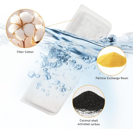 Domigard Drinking Fountain Filter, Pack of 10 Cat Water Fountain Filters, Replacement Filter for Drinking Fountain, Drinking Fountain Filter for Cats and Dogs Domigard Drinking Fountain Filter, Pack of 10 Cat Water Fountain Filters, Replacement Filter for Drinking Fountain, Drinking Fountain Filter for Cats and Dogs