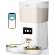 DownyPaws 6L Automatic Cat Feeder with WiFi and Two Stainless Steel Bowls, App Control, 10s Meal Call, 1-15 Meals a Day for Cats and Dogs DownyPaws 6L Automatic Cat Feeder with WiFi and Two Stainless Steel Bowls, App Control, 10s Meal Call, 1-15 Meals a Day for Cats and Dogs
