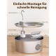 Drinking Fountain for Dogs, 8 L/270 oz Large Dog Fountain / Cat Fountain Silver Drinking Fountain for Dogs, 8 L/270 oz Large Dog Fountain / Cat Fountain Silver