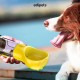 Edipets, Dog Travel Water Bottle BPA Free Travel Walking Hiking Water Bottle Blue White (500ml, Yellow)
