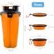 Edipets, Dog Water Bottle for Travel, Dog Drinking Bottle, Water Bottle for Pets, 2-in-1, with 2 Travel Bowls (Black) Edipets, Dog Water Bottle for Travel, Dog Drinking Bottle, Water Bottle for Pets, 2-in-1, with 2 Travel Bowls (Black)