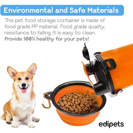 Edipets, Dog Water Bottle for Travel, Dog Drinking Bottle, Water Bottle for Pets, 2-in-1, with 2 Travel Bowls (Black) Edipets, Dog Water Bottle for Travel, Dog Drinking Bottle, Water Bottle for Pets, 2-in-1, with 2 Travel Bowls (Black)