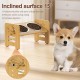Elevated Dog Bowl, 6 Height Adjustable Dog Bowl Holder, Durable Bamboo Bowl Holder Comes with 2 Stainless Steel Dog Food Bowls, Raised Dog Bowls for Small Dogs and Cats Elevated Dog Bowl, 6 Height Adjustable Dog Bowl Holder, Durable Bamboo Bowl Holder Comes with 2 Stainless Steel Dog Food Bowls, Raised Dog Bowls for Small Dogs and Cats