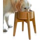 Elevated Dog Bowls for Large Dogs - Raised to 15" Bamboo and Steel Bowl Included (7oz Cap) Ideal for Labrador, G-Sheper, Retriever, Poodle, Boxer, Husky, Doberman Elevated Dog Bowls for Large Dogs - Raised to 15" Bamboo and Steel Bowl Included (7oz Cap) Ideal for Labrador, G-Sheper, Retriever, Poodle, Boxer, Husky, Doberman
