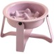 Elevated Slow Feeder Bowl, Candy Colorful Raised Dog Bowl Anti-Chole Dog Bowl with Non-Slip Stand for Medium Small Dogs, Purple