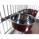 Ellie-Bo Pair of Dog Bowls for Crates/Cages or Pens, Large, 2.0 Litre, Pink Ellie-Bo Pair of Dog Bowls for Crates/Cages or Pens, Large, 2.0 Litre, Pink