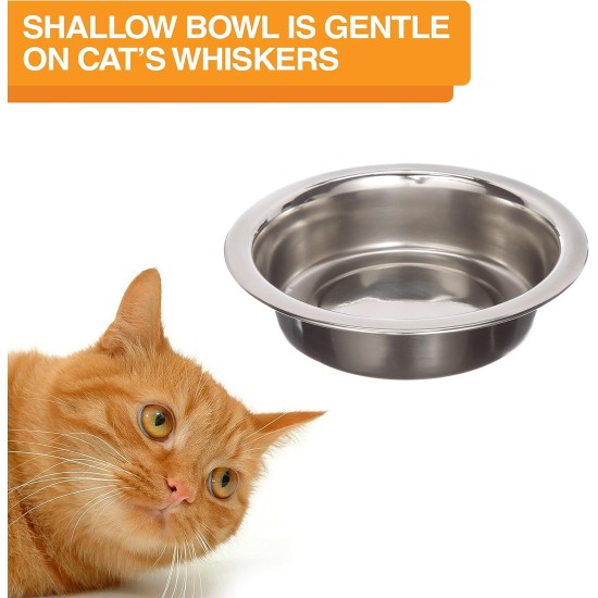 Express - Raised Dog Bowls - Stainless Steel Feeding Station for Small Dogs (Small Dog, Almond) Express - Raised Dog Bowls - Stainless Steel Feeding Station for Small Dogs (Small Dog, Almond)