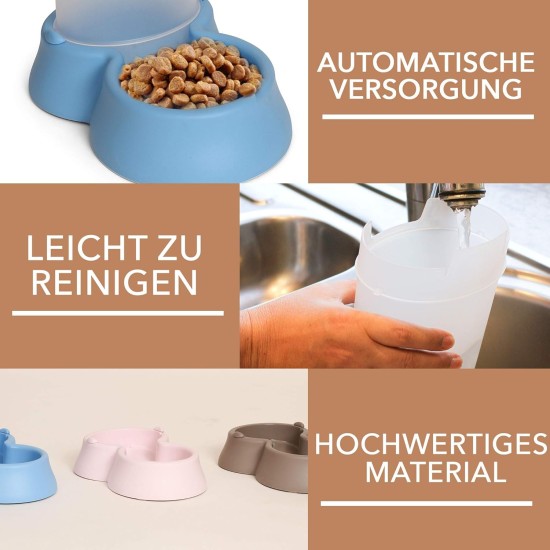 Extra Simple Feeder Dry Food Water Dispenser 1.5 L Cats Dogs Puppies Kitten 2 in 1 Environmentally Friendly Material Non-Slip Robust Extra Simple Feeder Dry Food Water Dispenser 1.5 L Cats Dogs Puppies Kitten 2 in 1 Environmentally Friendly Material Non-Slip Robust