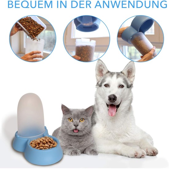 Extra Simple Feeder Dry Food Water Dispenser 1.5 L Cats Dogs Puppies Kitten 2 in 1 Environmentally Friendly Material Non-Slip Robust Extra Simple Feeder Dry Food Water Dispenser 1.5 L Cats Dogs Puppies Kitten 2 in 1 Environmentally Friendly Material Non-Slip Robust