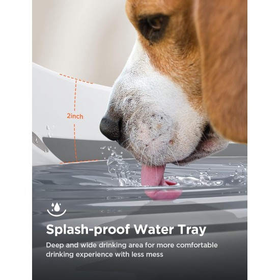 FEELNEEDY Drinking Fountain for Dogs/Cats, 7L Water Fountain with LED Light, Dog Water Dispenser 30 dB Quiet, Suitable for Use with Dogs or Multiple Cats, with 2 Filters FEELNEEDY Drinking Fountain for Dogs/Cats, 7L Water Fountain with LED Light, Dog Water Dispenser 30 dB Quiet, Suitable for Use with Dogs or Multiple Cats, with 2 Filters