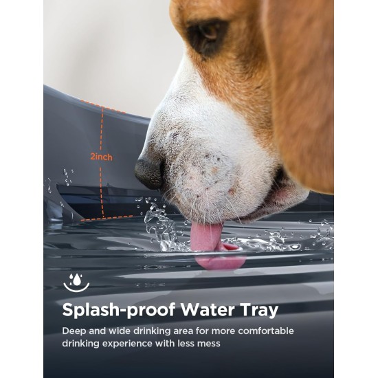 FEELNEEDY Drinking Fountain for Dogs/Cats, 7L Water Fountain with LED Light, Dog Water Dispenser 30 dB Quiet, Suitable for Use with Dogs or Multiple Cats, with 2 Filters FEELNEEDY Drinking Fountain for Dogs/Cats, 7L Water Fountain with LED Light, Dog Water Dispenser 30 dB Quiet, Suitable for Use with Dogs or Multiple Cats, with 2 Filters