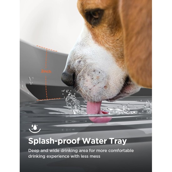 FEELNEEDY Drinking Fountain for Dogs/Cats, 7L Water Fountain with LED Light, Dog Water Dispenser 30 dB Quiet, Suitable for Use with Dogs or Multiple Cats, with 2 Filters FEELNEEDY Drinking Fountain for Dogs/Cats, 7L Water Fountain with LED Light, Dog Water Dispenser 30 dB Quiet, Suitable for Use with Dogs or Multiple Cats, with 2 Filters