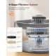 FEELNEEDY Drinking Fountain for Dogs/Cats, 7L Water Fountain with LED Light, Dog Water Dispenser 30 dB Quiet, Suitable for Use with Dogs or Multiple Cats, with 2 Filters FEELNEEDY Drinking Fountain for Dogs/Cats, 7L Water Fountain with LED Light, Dog Water Dispenser 30 dB Quiet, Suitable for Use with Dogs or Multiple Cats, with 2 Filters