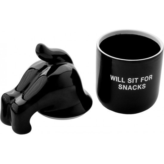FISURA - Original Will Sit Pet Food Container Pet Treat Container Ceramic Food Storage Container 12x20cm FISURA - Original Will Sit Pet Food Container Pet Treat Container Ceramic Food Storage Container 12x20cm