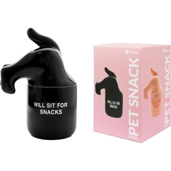 FISURA - Original Will Sit Pet Food Container Pet Treat Container Ceramic Food Storage Container 12x20cm (Pink) FISURA - Original Will Sit Pet Food Container Pet Treat Container Ceramic Food Storage Container 12x20cm (Pink)