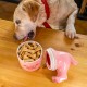 FISURA - Original Will Sit Pet Food Container Pet Treat Container Ceramic Food Storage Container 12x20cm (Pink)