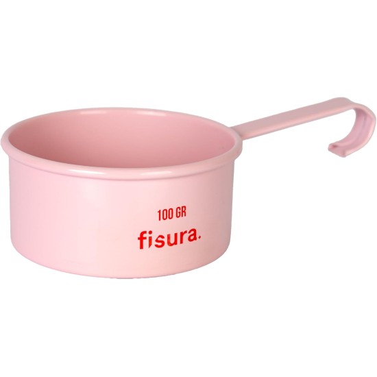 FISURA - Pet Feeder Time to Eat Pink Food Container with Lid and Measuring Scoop Metal Food Container for Dogs and Cats Capacity of 5 kg (Eat, Pink) FISURA - Pet Feeder Time to Eat Pink Food Container with Lid and Measuring Scoop Metal Food Container for Dogs and Cats Capacity of 5 kg (Eat, Pink)