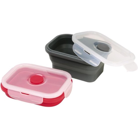 Fackelmann Cat & Dog Pet Bowl + Lid Foldable Silicone Food Bowl (Colour: Red, Grey - Not Selectable), Quantity: 1 Piece Fackelmann Cat & Dog Pet Bowl + Lid Foldable Silicone Food Bowl (Colour: Red, Grey - Not Selectable), Quantity: 1 Piece
