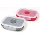 Fackelmann Cat & Dog Pet Bowl + Lid Foldable Silicone Food Bowl (Colour: Red, Grey - Not Selectable), Quantity: 1 Piece Fackelmann Cat & Dog Pet Bowl + Lid Foldable Silicone Food Bowl (Colour: Red, Grey - Not Selectable), Quantity: 1 Piece