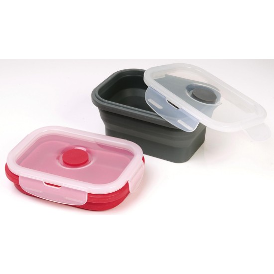 Fackelmann Cat & Dog Pet Bowl + Lid Foldable Silicone Food Bowl (Colour: Red, Grey - Not Selectable), Quantity: 1 Piece Fackelmann Cat & Dog Pet Bowl + Lid Foldable Silicone Food Bowl (Colour: Red, Grey - Not Selectable), Quantity: 1 Piece