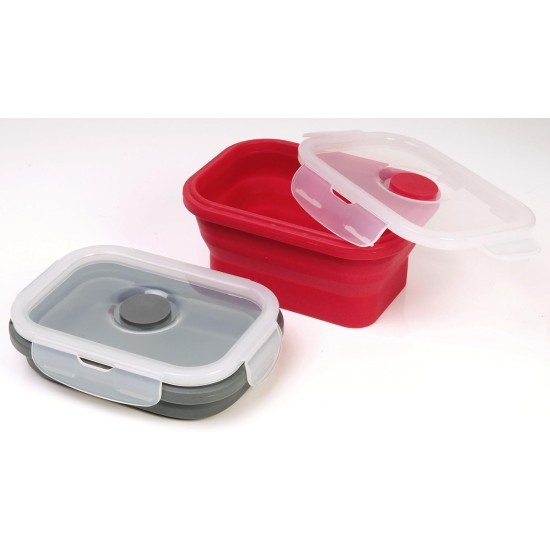 Fackelmann Cat & Dog Pet Bowl + Lid Foldable Silicone Food Bowl (Colour: Red, Grey - Not Selectable), Quantity: 1 Piece Fackelmann Cat & Dog Pet Bowl + Lid Foldable Silicone Food Bowl (Colour: Red, Grey - Not Selectable), Quantity: 1 Piece