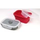 Fackelmann Cat & Dog Pet Bowl + Lid Foldable Silicone Food Bowl (Colour: Red, Grey - Not Selectable), Quantity: 1 Piece Fackelmann Cat & Dog Pet Bowl + Lid Foldable Silicone Food Bowl (Colour: Red, Grey - Not Selectable), Quantity: 1 Piece