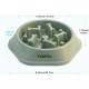 Feeding Bowl for Dogs for Small & Medium Breeds, Anti-Choking Puzzle Dog Bowl, Non-Slip Interactive Dog Feeder for Healthy Eating Habits, Dishwasher Safe (M, Blue)