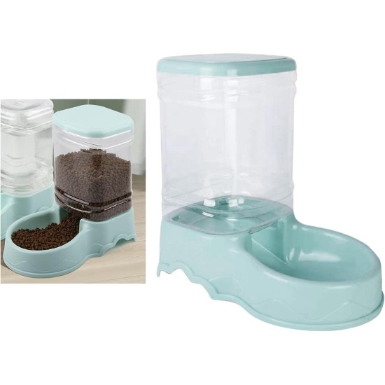 Fenteer Automatic Cat Feeder for Dogs, Pet Feeder, Water Drinking Bowl for Medium Puppy Kittens - Blue Automatic Feeder Fenteer Automatic Cat Feeder for Dogs, Pet Feeder, Water Drinking Bowl for Medium Puppy Kittens - Blue Automatic Feeder