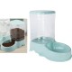 Fenteer Automatic Cat Feeder for Dogs, Pet Feeder, Water Drinking Bowl for Medium Puppy Kittens - Blue Automatic Feeder
