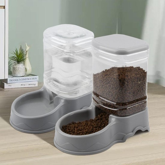 Fenteer Automatic Cat Feeder for Dogs, Pet Feeder, Water Drinking Bowl for Medium Puppy Kittens - Blue Automatic Feeder Fenteer Automatic Cat Feeder for Dogs, Pet Feeder, Water Drinking Bowl for Medium Puppy Kittens - Blue Automatic Feeder