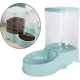 Fenteer Automatic Cat Feeder for Dogs, Pet Feeder, Water Drinking Bowl for Medium Puppy Kittens - Blue Automatic Feeder