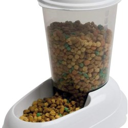 Ferplast Krokettenspender für Hunde und Katzen ZENITH 3 Liter Futterkäfig Kekse für Haustiere, rutschfester Boden, 20,2 x 29,2 x H 28,8 cm Weiß Ferplast Krokettenspender für Hunde und Katzen ZENITH 3 Liter Futterkäfig Kekse für Haustiere, rutschfester Boden, 20,2 x 29,2 x H 28,8 cm Weiß