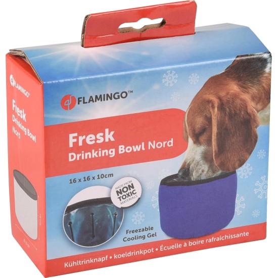 Flamingo FRESK Nord Travel Bowl with Cooling Function 16 x 16 x 10 cm Flamingo FRESK Nord Travel Bowl with Cooling Function 16 x 16 x 10 cm