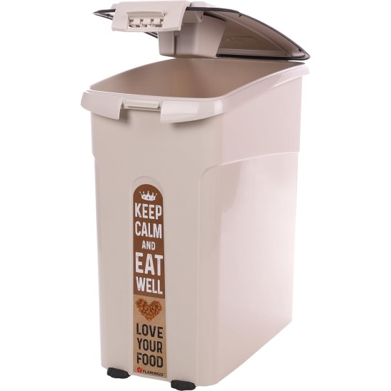 Flamingo Kody Feeding Bin Beige 54 L Flamingo Kody Feeding Bin Beige 54 L