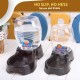 Flexzion Pet Water Dispenser Station, Beige (1/4 Gallon), Automatic Gravity Watering Refill, Drinking Fountain, Bottle, Bowl, Bowl, Portable Stand for Small Dogs Flexzion Pet Water Dispenser Station, Beige (1/4 Gallon), Automatic Gravity Watering Refill, Drinking Fountain, Bottle, Bowl, Bowl, Portable Stand for Small Dogs