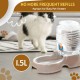 Flexzion Pet Water Dispenser Station, Beige (1/4 Gallon), Automatic Gravity Watering Refill, Drinking Fountain, Bottle, Bowl, Bowl, Portable Stand for Small Dogs Flexzion Pet Water Dispenser Station, Beige (1/4 Gallon), Automatic Gravity Watering Refill, Drinking Fountain, Bottle, Bowl, Bowl, Portable Stand for Small Dogs