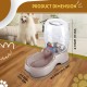 Flexzion Pet Water Dispenser Station, Beige (1/4 Gallon), Automatic Gravity Watering Refill, Drinking Fountain, Bottle, Bowl, Bowl, Portable Stand for Small Dogs Flexzion Pet Water Dispenser Station, Beige (1/4 Gallon), Automatic Gravity Watering Refill, Drinking Fountain, Bottle, Bowl, Bowl, Portable Stand for Small Dogs