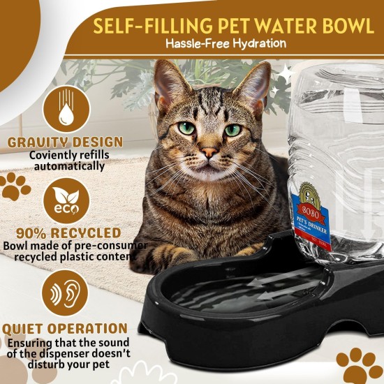Flexzion Pet Water Dispenser Station, Beige (3/8 Gallon), Automatic Gravity Watering Refill, Drinking Fountain, Bottle, Bowl, Bowl, Portable Stand for Small Dogs Flexzion Pet Water Dispenser Station, Beige (3/8 Gallon), Automatic Gravity Watering Refill, Drinking Fountain, Bottle, Bowl, Bowl, Portable Stand for Small Dogs