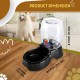 Flexzion Pet Water Dispenser Station, Beige (3/8 Gallon), Automatic Gravity Watering Refill, Drinking Fountain, Bottle, Bowl, Bowl, Portable Stand for Small Dogs Flexzion Pet Water Dispenser Station, Beige (3/8 Gallon), Automatic Gravity Watering Refill, Drinking Fountain, Bottle, Bowl, Bowl, Portable Stand for Small Dogs