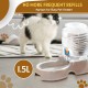 Flexzion Pet Water Dispenser Station, Beige (3/8 Gallon), Automatic Gravity Watering Refill, Drinking Fountain, Bottle, Bowl, Bowl, Portable Stand for Small Dogs Flexzion Pet Water Dispenser Station, Beige (3/8 Gallon), Automatic Gravity Watering Refill, Drinking Fountain, Bottle, Bowl, Bowl, Portable Stand for Small Dogs