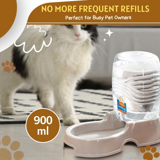 Flexzion Pet Water Dispenser Station, Beige (3/8 Gallon), Automatic Gravity Watering Refill, Drinking Fountain, Bottle, Bowl, Bowl, Portable Stand for Small Dogs Flexzion Pet Water Dispenser Station, Beige (3/8 Gallon), Automatic Gravity Watering Refill, Drinking Fountain, Bottle, Bowl, Bowl, Portable Stand for Small Dogs