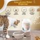 Flexzion Pet Water Dispenser Station, Beige (3/8 Gallon), Automatic Gravity Watering Refill, Drinking Fountain, Bottle, Bowl, Bowl, Portable Stand for Small Dogs Flexzion Pet Water Dispenser Station, Beige (3/8 Gallon), Automatic Gravity Watering Refill, Drinking Fountain, Bottle, Bowl, Bowl, Portable Stand for Small Dogs
