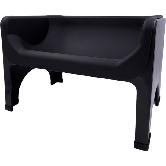Fluff Trough XL Set Elevated Dog Bowl for Healthy Posture and Digestion, Minimises Neck Strain, Ideal for Flat Pets, Veterinarians Recommended, Dishwasher Safe (Black) Fluff Trough XL Set Elevated Dog Bowl for Healthy Posture and Digestion, Minimises Neck Strain, Ideal for Flat Pets, Veterinarians Recommended, Dishwasher Safe (Black)