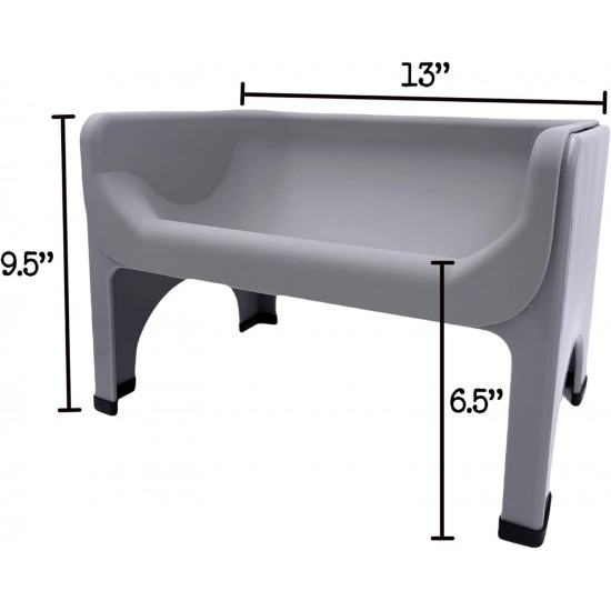 Fluff Trough XL Set Elevated Dog Bowl for Healthy Posture and Digestion, Minimises Neck Strain, Ideal for Flat Pets, Veterinarians Recommended, Dishwasher Safe (Black) Fluff Trough XL Set Elevated Dog Bowl for Healthy Posture and Digestion, Minimises Neck Strain, Ideal for Flat Pets, Veterinarians Recommended, Dishwasher Safe (Black)