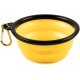 Foldable silicone dog bowl in blue (BPA-free), travel bowl for dogs and cats with carabiner - 350 ml Foldable silicone dog bowl in blue (BPA-free), travel bowl for dogs and cats with carabiner - 350 ml