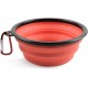 Foldable silicone dog bowl in green (BPA-free), travel bowl for dogs and cats with carabiner - 350 ml Foldable silicone dog bowl in green (BPA-free), travel bowl for dogs and cats with carabiner - 350 ml