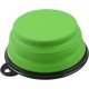 Foldable silicone dog bowl in green (BPA-free), travel bowl for dogs and cats with carabiner - 350 ml Foldable silicone dog bowl in green (BPA-free), travel bowl for dogs and cats with carabiner - 350 ml