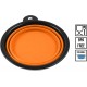 Foldable silicone dog bowl in green (BPA-free), travel bowl for dogs and cats with carabiner - 350 ml Foldable silicone dog bowl in green (BPA-free), travel bowl for dogs and cats with carabiner - 350 ml